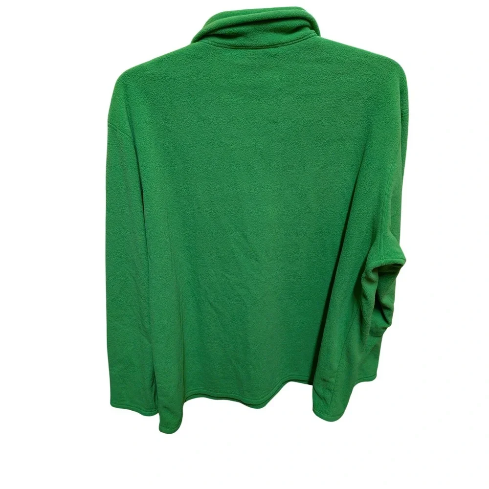 The North Face Mens TKA 100 Fleece Quarter Zip Pullover Green 2X Long Sleeve